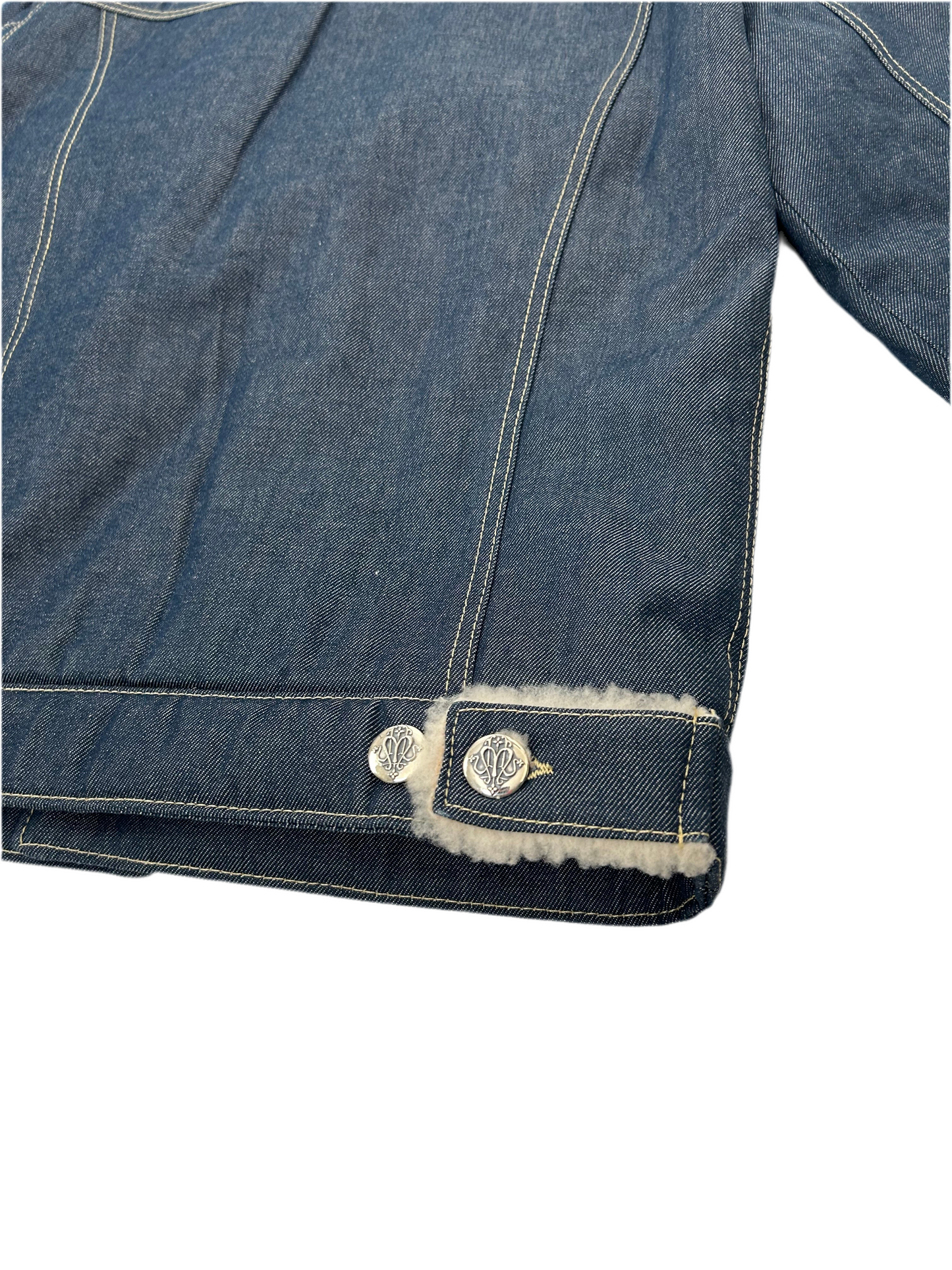 DENIM SHEARLING JACKET